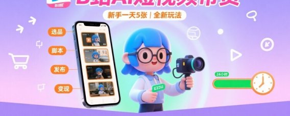 B站AI短视频带货,新手一天5张,全新玩法【保姆级教程】