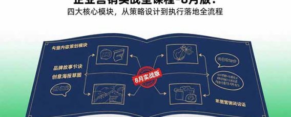 企业营销实战型课程-8月版:四大核心模块,从策略设计到执行落地全流程